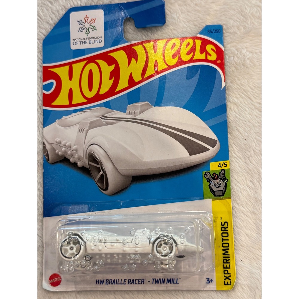 Hot Wheels HW Braille Racer Twin Mill White Experimotors 85/250 HCT95 2023